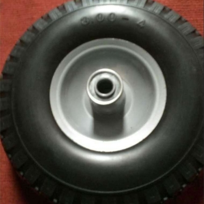 Roda plástica contínua de borracha dura 410/350-4 do plutônio da roda de borracha 300-4